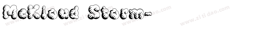 McKloud Storm字体转换